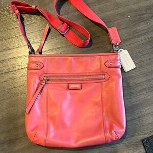 Coach leather crossbody bag